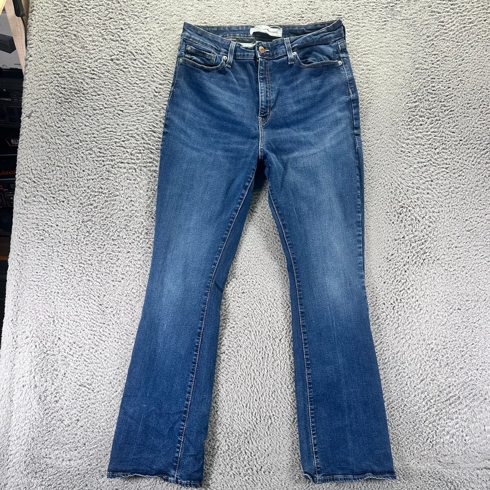 Signature By Levi's Jeans Women's 16 Blue Cotton Denim Bootcut Faded Stretch